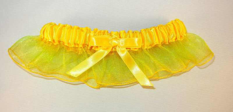 Sunflower Yellow Ombre Prom Garter